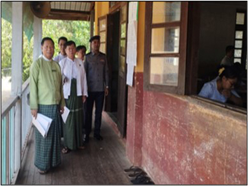 ကျောင်းသား/သူများ တက္ကသိုလ်ဝင်စာမေးပွဲ စိတ်အေးချမ်းသာစွာ ဖြေဆိုနိုင်ရေးအတွက် ဆောင်ရွက်ထားရှိမှု အခြေအနေများအား ကြည့်ရှုစစ်ဆေး