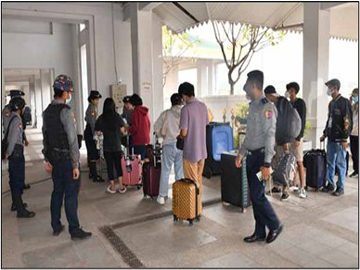 အွန်လိုင်းလိမ်လည်မှု (Telecom Fraud) နှင့် ဒုစရိုက်မှုလုပ်ငန်းများတွင် ဆက်စပ်ပါဝင်ခဲ့ကြသည့် အင်ဒိုနီးရှားနိုင်ငံသား ၁၆၉ ဦး၊ ဘင်္ဂလားဒေ့ရှ်နိုင်ငံသား ၁၉ ဦး နှင့် ဂျပန်နိုင်ငံသား ၁ ဦးတို့အား သက်ဆိုင်ရာနိုင်ငံများသို့ ထပ်မံပြည်နှင်လွှဲပြောင်းပေးအပ်