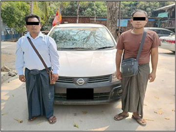 စစ်ကိုင်းတိုင်းဒေသကြီး၊ စစ်ကိုင်းမြို့နယ်၌ လိုင်စင်မဲ့မော်တော်ယာဉ် တစ်စီး ဖမ်းဆီးရမိ