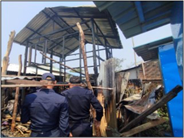 မန္တလေးတိုင်းဒေသကြီး၊ ပုသိမ်ကြီးမြို့နယ်၊ တဲကုန်းကျေးရွာ နေအိမ် မီးလောင်မှု 