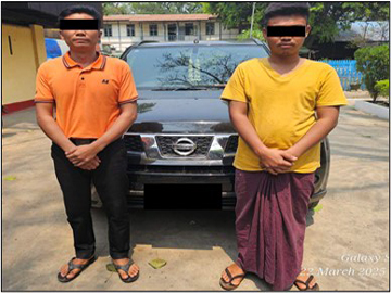 စစ်ကိုင်းတိုင်းဒေသကြီး၊ စစ်ကိုင်းမြို့နယ်၌ လိုင်စင်မဲ့မော်တော်ယာဉ် တစ်စီး ဖမ်းဆီးရမိ