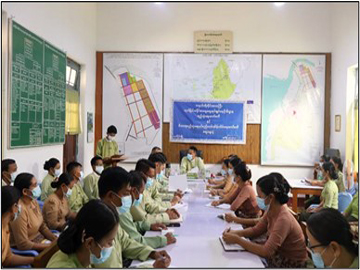 တနင်္သာရီတိုင်းဒေသကြီး၊ ဘုတ်ပြင်းခရိုင်အထွေထွေအုပ်ချုပ်ရေးဦးစီးဌာန၊ ခရိုင်အုပ်ချုပ်ရေးမှူးရုံးခန်း၌ စည်းရုံးရေးကော်မတီနှင့် မိသားစုစည်းရုံးရေးနှင့်စည်းကမ်းထိန်းသိမ်းရေးကော်မတီဆွေးနွေးပွဲ ကျင်းပ