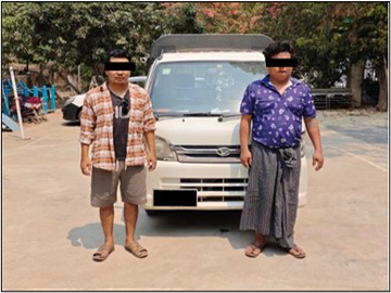 စစ်ကိုင်းတိုင်းဒေသကြီး၊ စစ်ကိုင်းမြို့နယ်၌ လိုင်စင်မဲ့မော်တော်ယာဉ် တစ်စီး ဖမ်းဆီးရမိ