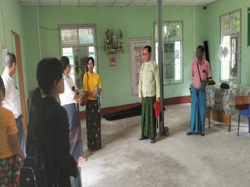 ရန်ကုန်တိုင်းဒေသကြီး၊ တွံတေးခရိုင်၊ ဒလမြို့နယ်၊ ကမာကသွယ်ရပ်ကွက်အုပ်ချုပ်ရေးမှူးရုံး ဆောက်လုပ်နေမှုအခြေအနေအား ကွင်းဆင်းစစ်ဆေး 