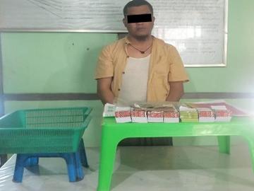 မန္တလေးတိုင်းဒေသကြီး၊ ပြင်ဦးလွင်မြို့နယ်၌ နှစ်လုံး/သုံးလုံးထီရောင်းချသူ အမျိုးသား တစ်ဦးအား ဖမ်းဆီးအရေးယူ