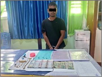 မန္တလေးတိုင်းဒေသကြီး၊ ပုသိမ်ကြီးမြို့နယ်၌ အငြိမ်းစားပါမောက္ခ အမျိုးသမီး တစ်ဦးအား သတ်ဖြတ်မှုကျူးလွန်ခဲ့သူ တရားခံ အမျိုးသား တစ်ဦးအား ဖော်ထုတ်ဖမ်းဆီးရမိ