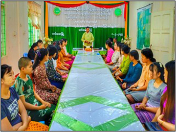 ရှမ်းပြည်နယ်၊ လင်းခေးခရိုင်၊ လင်းခေးမြို့နယ်၊ ကျေးလက်ဒေသဖွံ့ဖြိုးတိုးတက်ရေးဦးစီးဌာနရုံး၌ အသက်မွေးဝမ်းကြောင်းအထောက်အကူပြု အဆင့်မြင့်အပ်ချုပ်စက်သင်တန်းဖွင့်ပွဲအခမ်းအနား ကျင်းပ