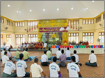 မွန်ပြည်နယ်၊ ကျိုက်ထိုခရိုင်၊ ကျိုက်ထိုမြို့နယ်၊ မြို့နယ်သာသနာ့ဗိမာန်တော်၌ စတုတ္ထအကြိမ်မြောက် မြို့နယ်လုံးဆိုင်ရာ ဆုတောင်းပြည့်ရွှေဘုံသာဘုရား ဗုဒ္ဓပူဇနိယ၊ အဘိဓမ္မာ(၇)ကျမ်း ရွတ်ဖတ်ပူဇော်ပွဲအခမ်းအနား ကျင်းပ 