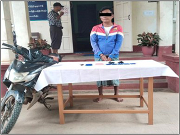နေပြည်တော်ကောင်စီနယ်မြေ၊ လယ်ဝေးမြို့နယ်၌ ချဲထီလောင်းကစားပြုလုပ်သူ အမျိုးသား တစ်ဦးအား ဖမ်းဆီးအရေးယူ