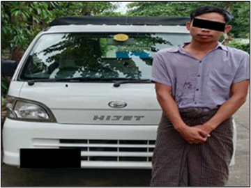 ကချင်ပြည်နယ်၊ ပဲခူးတိုင်းဒေသကြီး၊ မန္တလေးတိုင်းဒေသကြီး၊ မွန်ပြည်နယ်နှင့် ရှမ်းပြည်နယ်တို့ရှိ မြို့နယ်အချို့၌ လိုင်စင်မဲ့မော်တော်ယာဉ်များ ဖမ်းဆီးအရေးယူ