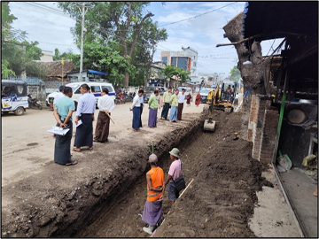 မကွေးတိုင်းဒေသကြီး၊ မင်းဘူးခရိုင်၊ မင်းဘူးမြို့နယ်၊ စကုမြို့အတွင်း ရေစီးရေလာကောင်းမွန်စေရေး အတွက် လမ်းဘေးဝဲယာရေမြောင်းတူးဖော်ရှင်းလင်းခြင်း၊ ကျောက်စီရေမြောင်းတူးဖော်ရှင်းလင်းခြင်း လုပ်ငန်းဆောင်ရွက်နေမှု အခြေအနေများအား ကွင်းဆင်းစစ်ဆေး