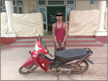 ရန်ကုန်တိုင်းဒေသကြီး၊ တိုက်ကြီးမြို့နယ်၌ လိုင်စင်မဲ့ဆိုင်ကယ်စီးနင်းသူ အမျိုးသား တစ်ဦးအား ဖမ်းဆီး အရေးယူ