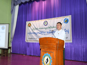 မွန်ပြည်နယ်၊ မော်လမြိုင်ခရိုင်၊ မော်လမြိုင်မြို့၊ မရမ်းကုန်းရပ်ကွက်၊ အမှတ်(၆)အခြေခံပညာအထက်တန်းကျောင်းခန်းမ၌ ငလျင်ဘေးအန္တရာယ်ဆိုင်ရာ အသိပညာပေးဟောပြောပွဲ ကျင်းပ 