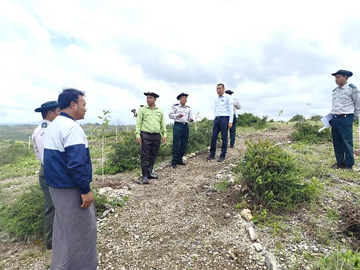 ရှမ်းပြည်နယ်၊ ကလောခရိုင်၊ ကလောမြို့နယ်၊ ဘော်နင်းကျေးရွာအုပ်စုနှင့် သီခေါင်ကျေးရွာ ကြိုးပြင်သစ်တောအတွင်း ထင်းရှူးပင်များ စိုက်ပျိုးထားရှိမှုအား ကြည့်ရှုစစ်ဆေး