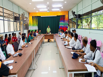 ရန်ကုန်တိုင်းဒေသကြီး၊ အင်းစိန်ခရိုင်၊ လှိုင်သာယာ(အရှေ့ပိုင်း)မြို့နယ် အထွေထွေအုပ်ချုပ်ရေးဦးစီးဌာန အစည်းအဝေးခန်းမတွင် သွေးလွန်တုပ်ကွေးရောဂါနှင့်ပတ်သက်၍ လုပ်ငန်းညှိနှိုင်းအစည်းအဝေး ကျင်းပပြုလုပ်