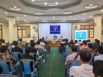 ရန်ကုန်တိုင်းဒေသကြီး၊ မင်္ဂလာဒုံခရိုင်၊ မင်္ဂလာဒုံမြို့နယ်၊ ပြည်တော်သာရပ်ကွက်၊ မြို့နယ်သာသနာ့ဗိမာန်တော်၌ အခွန်ဆိုင်ရာ သိကောင်းစရာများ ရှင်းလင်းဆွေးနွေးပွဲ တက်ရောက် 